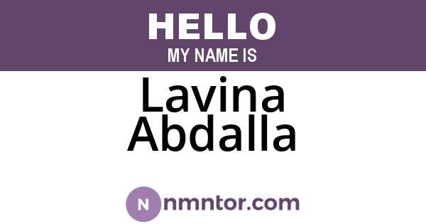 Lavina Abdalla