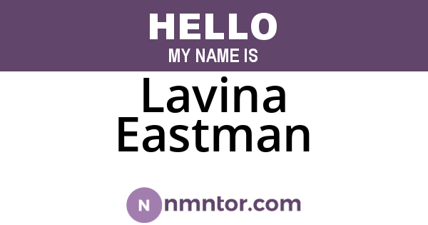 Lavina Eastman