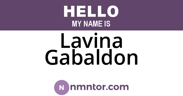 Lavina Gabaldon