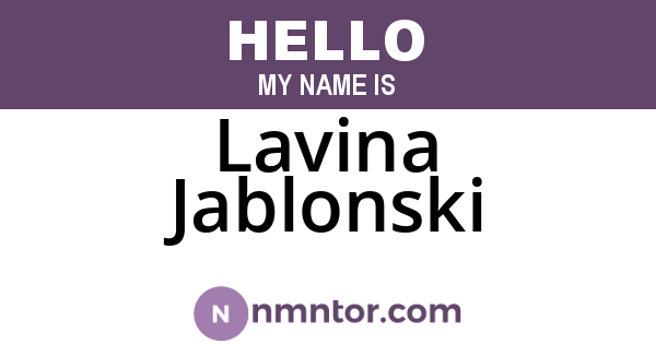 Lavina Jablonski