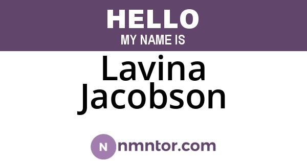 Lavina Jacobson