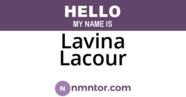 Lavina Lacour