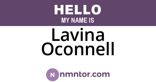 Lavina Oconnell