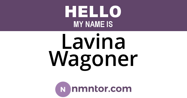 Lavina Wagoner