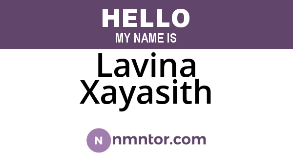 Lavina Xayasith