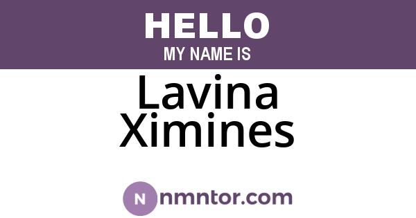 Lavina Ximines
