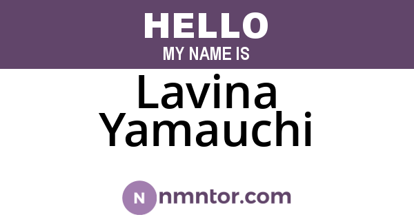 Lavina Yamauchi