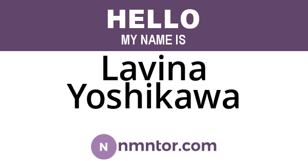 Lavina Yoshikawa
