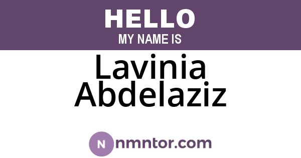 Lavinia Abdelaziz