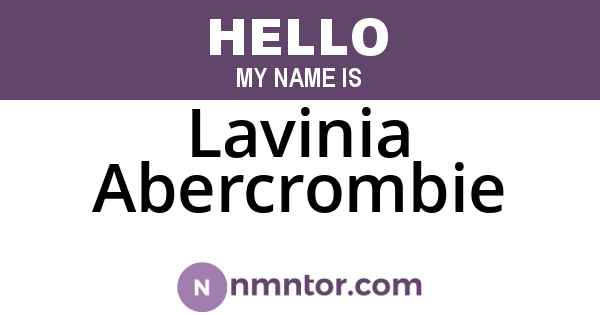 Lavinia Abercrombie