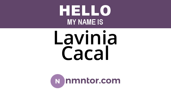 Lavinia Cacal