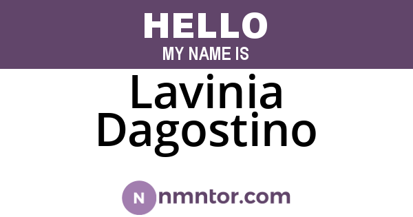 Lavinia Dagostino