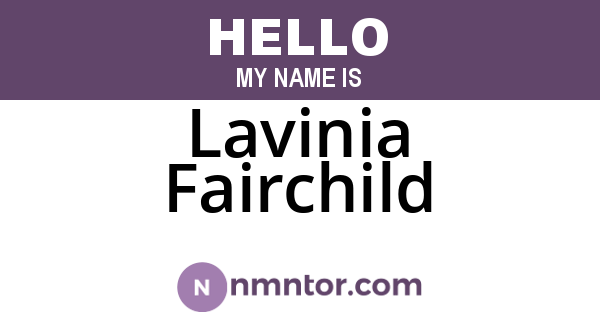Lavinia Fairchild