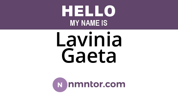 Lavinia Gaeta