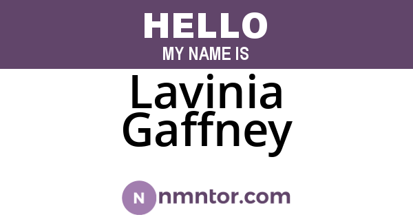 Lavinia Gaffney