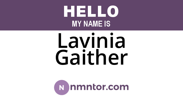 Lavinia Gaither