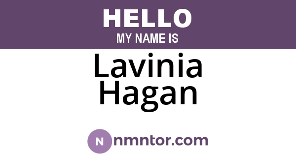 Lavinia Hagan