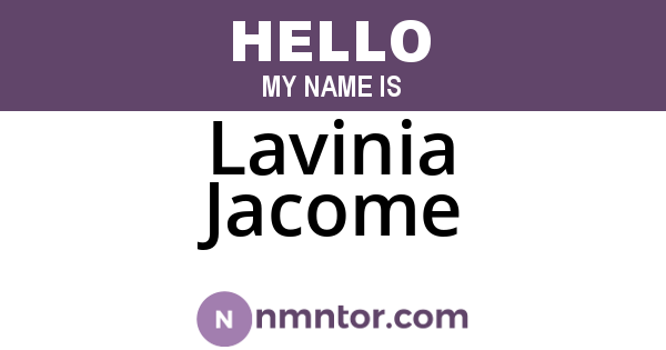 Lavinia Jacome