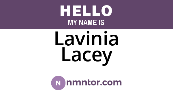 Lavinia Lacey