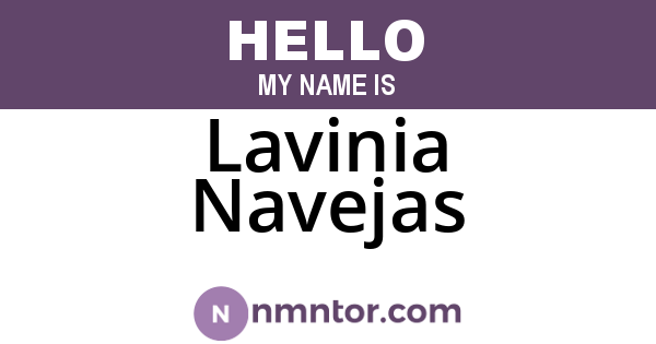 Lavinia Navejas