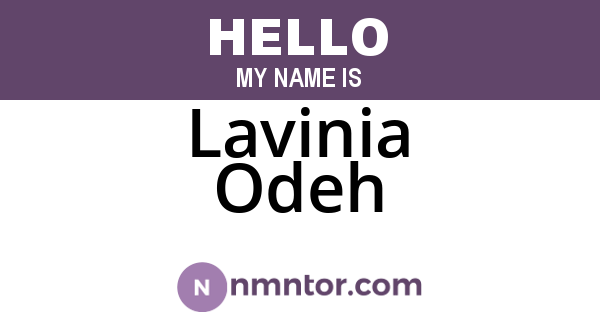 Lavinia Odeh