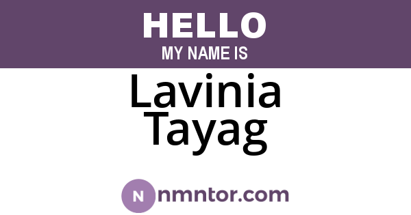 Lavinia Tayag