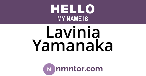 Lavinia Yamanaka