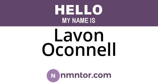 Lavon Oconnell