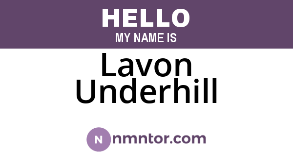 Lavon Underhill