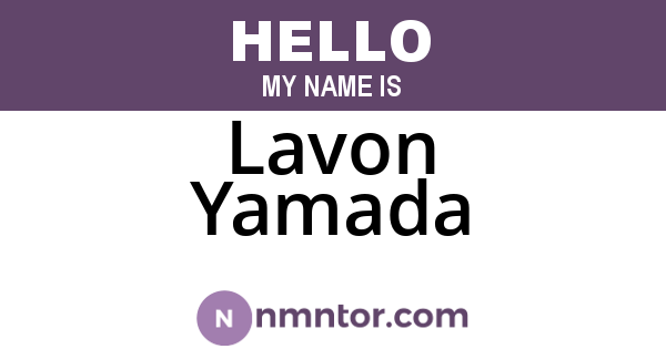 Lavon Yamada