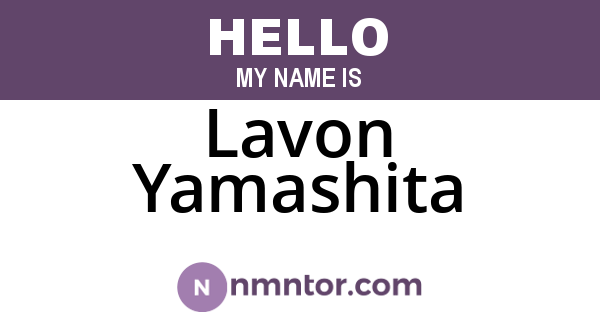 Lavon Yamashita