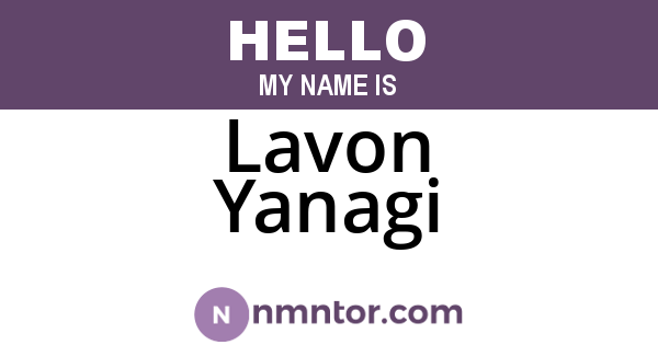 Lavon Yanagi