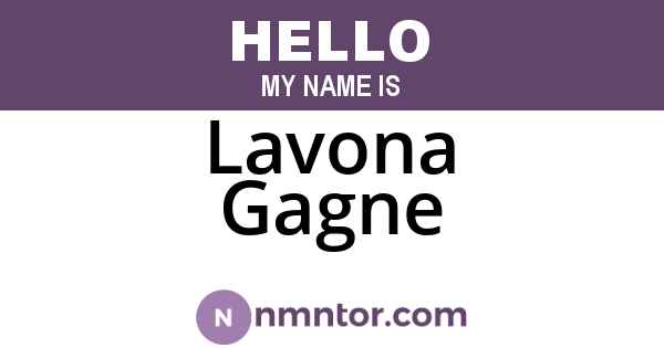 Lavona Gagne