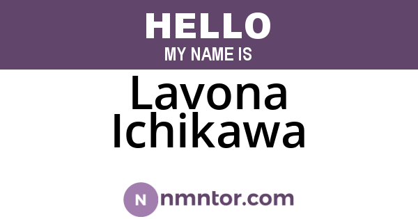 Lavona Ichikawa