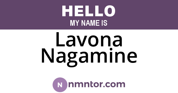 Lavona Nagamine