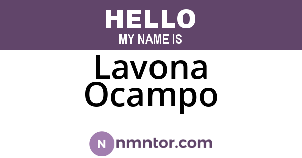 Lavona Ocampo