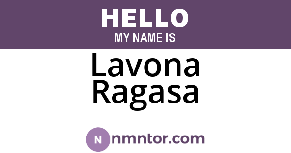 Lavona Ragasa