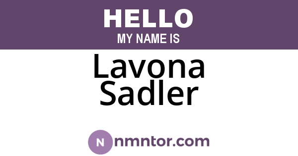 Lavona Sadler