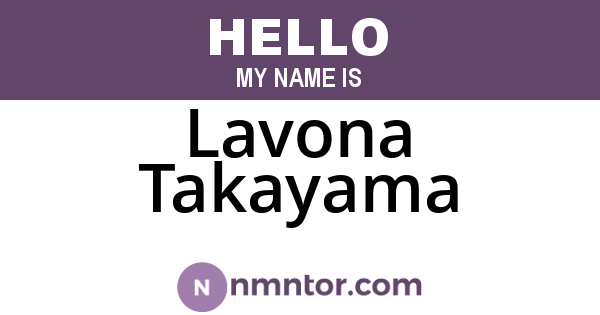 Lavona Takayama