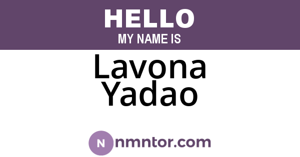 Lavona Yadao