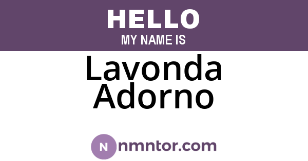 Lavonda Adorno