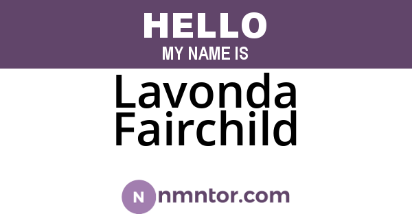Lavonda Fairchild