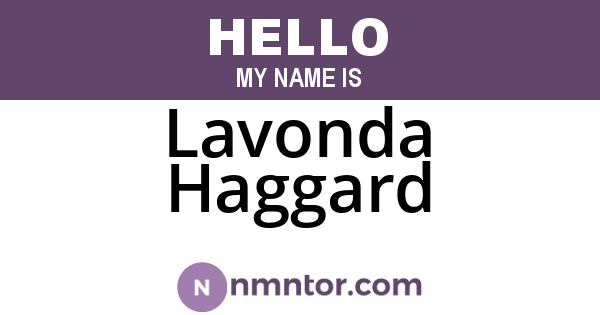 Lavonda Haggard