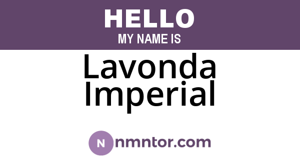 Lavonda Imperial