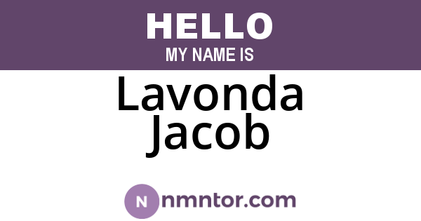 Lavonda Jacob