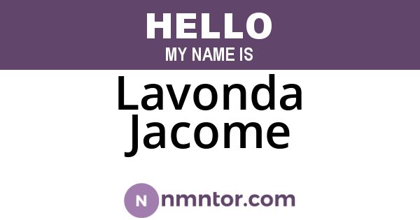 Lavonda Jacome