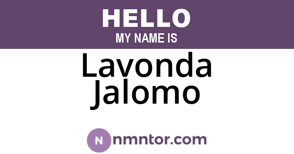 Lavonda Jalomo