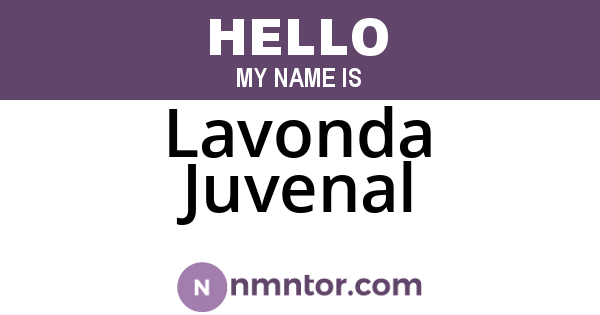 Lavonda Juvenal