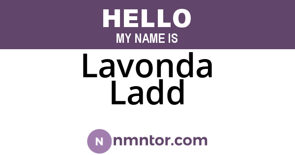 Lavonda Ladd
