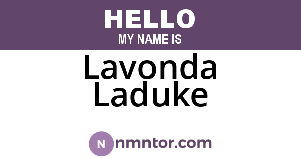 Lavonda Laduke